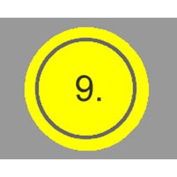 100 Cartoncini N°9 Gialli Cal. 32