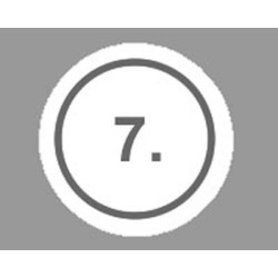 100 Cartoncini numerati N°7 Cal. 28