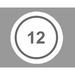 100 Cartoncini numerati N°12 Cal. 24