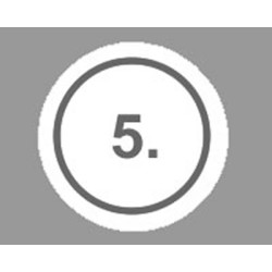 100 Cartoncini numerati N°5 Cal. 24