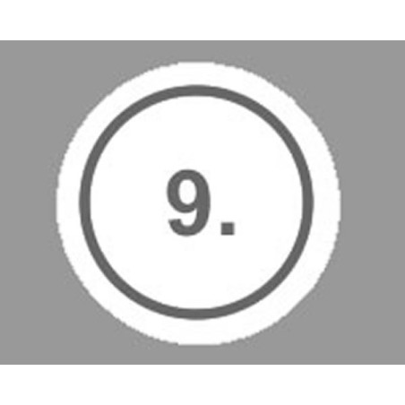 100 Cartoncini numerati N°9 Cal. 28
