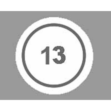 100 Cartoncini numerati N°13 Cal. 12
